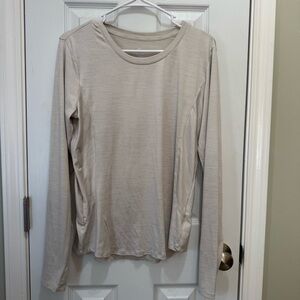 RBX Cream Fitted Long Sleeve T-Shirt